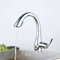 Küchenarmatur mit Ausziehbar Brause, Modern Einhand-Spültischbatterie Wasserhahn für Küche, Kaltes und Heißes Wasser Vorhanden, Polierter Chrom