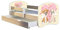 Kinderbett Jugendbett mit einer Schublade und Matratze Sonoma mit Rausfallschutz Lattenrost ACMA II 140x70 160x80 180x80 (12 Welpen, 180x80 + Bettkasten)