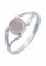 Anello da donna in argento 925 con quarzo rosa, pietra preziosa, rosa, semplice e moderno