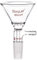 stonylab Imbuto Filtrante in Vetro, Imbuto Filtrante da Laboratorio con Dimensione Esterna di 90 mm Nella parte Superiore, Imbuti Filtranti in Vetro con Giunto Interno 24/40