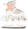 2in1 Inlineskates/Schlittschuhe Nils Extreme Lucky Weiß/Rosa ABEC7 Gr. 39-43 verstellbar