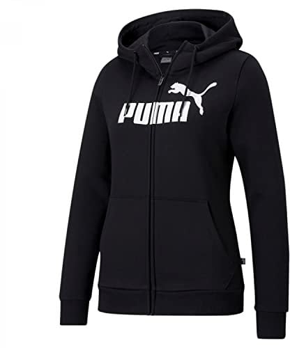 PUMA Femme Ess Logo Full-zip Ho Pull, Puma Noir, S EU
