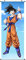 CosplayStudio Großes Dragon Ball Rollbild | Kakemono aus Stoff | Poster 100x40cm | Motiv: Son Goku