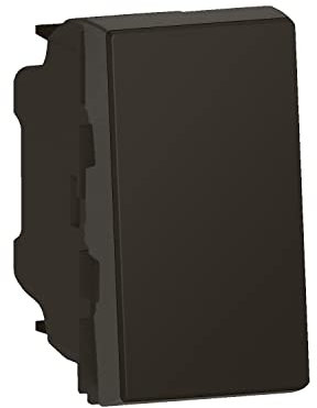 LEGRAND - Interrupteur Mural Simple ou Va-et-vient 10A Mosaic Easy-Led - Commande d'Éclairage 1 Module - Sans Plaque/Sans Support - Fabriqué En France - Noir Mat