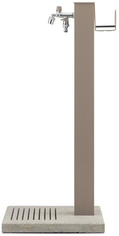 Fontana da Giardino con Rubinetto Base e Portagomma Belfer 42/QRRB Tortora