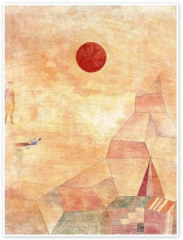 Märchen Poster von Paul Klee 50 x 70 cm Beige Wandbilder Wanddeko