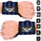 BEAST RAGE Handgelenk Bandagen (Gym Wrist Wraps) Kraftsport Handgelenkstütze Gelenkbandage Schlaufen Krafttraining Workouts Übungen (schwarz/blau)