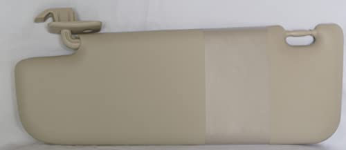 RICAMBIAUTO Aletta Parasole 500 (2007 in poi) Lato Sinistro (Guida) - Beige - Cotone - Minimalista - Compatibile con Automobili