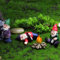 JIAMIAN 4 Stück Gartenzwerge, Drunk Zwerg Gartenzwerge, Getrunkene Zwerge, Outdoor Garten GNOME Statue-Betrunkene Zwerge, für Rasen Zuhause Desktop Dekor