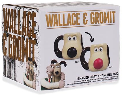 Half Moon Bay Mug Shaped Heat Changing Boxed - Wallace & Gromit (Gromit)