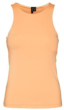 VERO MODA Women's Vmbianca SL Tank Top Noos T-Shirt, Mock Orange, S