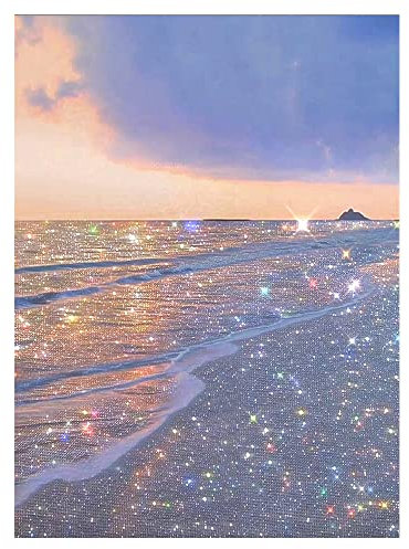 DCIDBEI Diamant Malerei Landschaft Glitzerndes Meer INS,DIY Rund Diamond Painting diamant painting fluoreszierend Kreuzstich für Erwachsene Kinder Wohnzimmer Schlafzimmer Büro Dekoration (40 x 50)