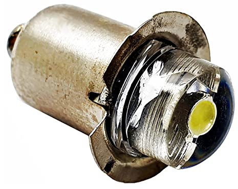 P13,5 / P13,5S 2W LED 2V 3V 1,5 Volt Taschenlampe Birne Lampe Glühbirne 6000K kaltweiß (1)