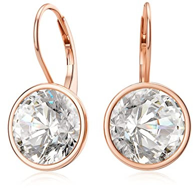 LANBEIDE Rosegold Hängend Ohrringe Sterling Silber Kristalle Leverback Ohrringe Hypoallergen Schmuck für Damen