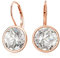 LANBEIDE Rosegold Hängend Ohrringe Sterling Silber Kristalle Leverback Ohrringe Hypoallergen Schmuck für Damen