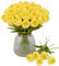 LUWENER 15Pcs Künstliche Tulpen Gelb,Latex tulpen Blumen, Gefälschte Tulpen Blumen Gelb für Brautsträuße, Haus, Party, Büro, DIY Blumenarrangements