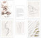 Mokaro Set von 6 Plakaten - Premium Doppelseitige Plakatsammlung Glanz - Beige Boho Stil Fotografien - UV-Lack veredelt Wand Plakat - Ohne Rahmen - Wohnzimmer Schlafzimmer - Beige Line-Art