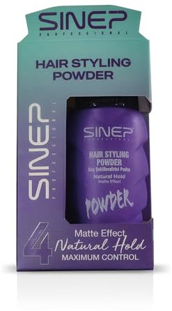 SINEP Professionelles Haarstyling-Puder 20g - Volumen Puder Haare, Parabenfrei, Mattes Finish, Neutral Scent - Haarpuder Männer für Alle Haartypen, Texturgebend mit Starkem Halt