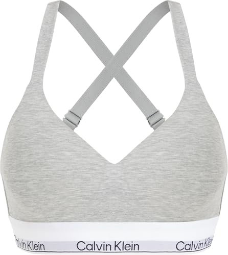 Calvin Klein Damen BH Bralette Lift Stretch, Grau (Grey Heather), M