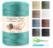 Polyester Kordel 2mm x 250m, Macrame Polypropylene Cord mit Schere und 4mm Häkeln Polyester-Seil für Strickwaren, Geschenk, Häkeltasche, Umhängetasche, Wohndekorationen (Salbei)