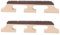 LT Easiyl 2 Pezzi Di Accessori Di Ricambio Per Ponti A 6 Corde, Ponte Per Banjo In Acero E Ebano A Tre Gambe, Compatibile Con Banjo, Chitarra, Ukulele