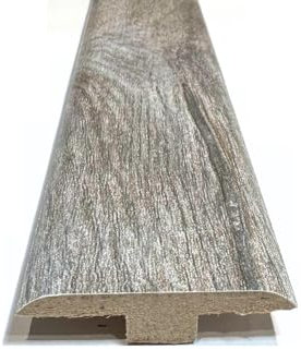 Orlando Classic Grey Laminate & Wood Flooring Section Transition Bar MDF Threshold Strip T Bar Profile Door Strip Moulding Oak Trim (1, 2400mm (7ft 9))