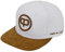 Pablo & Capone Snapback Cap - White & Suede
