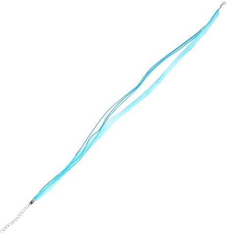 Gogogmee 100 Pcs Necklace Cords Wax Rope Necklace Thread Lanyard Necklace Cord Lobster Clasp Organza Necklace Cord Necklace Rope with Clasp Organza Ribbon Necklace Yarn Wax Rope Purple