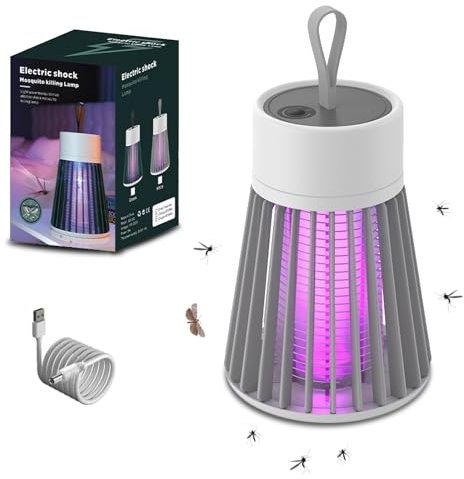 Mozzy Guard Mosquito Zapper, Zapfie Müickenlampe Original, Mückenlampe Camping, Mückenlampe Akku, Zapfi Moskito Lampe, Wiederaufladbar, Wasserdicht Ipx4