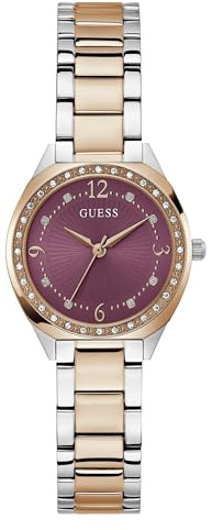 GUESS P SLV CS W/P RS GLD Oberteil W/CRYS/Sun Plum DL/P SLV & RS GLD BRCT, Violett, Armband