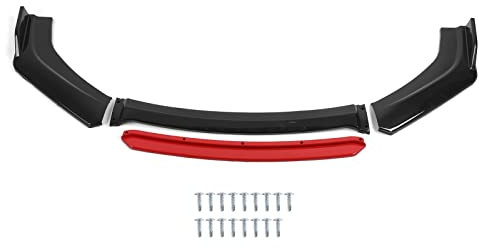 Universal Front Bumper Lip Spoiler Schutz Kit Automotive Aerodynamische Teile Rot Schwarz PP Auto Exterieur