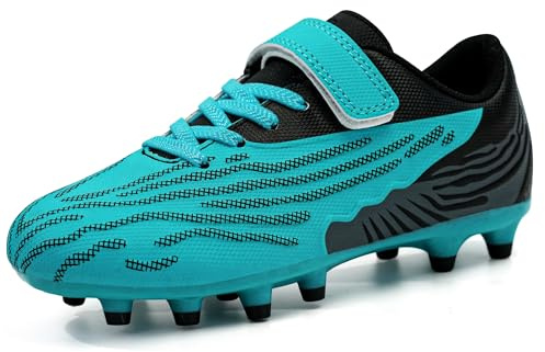 JABASIC Kinder Fußballschuhe für festen Boden Stollenschuhe für Jungen und Mädchen