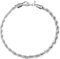 Armbandherstellungsset Für Mädchen 10-12 Women's 925 Rope Bracelet Pendant Bracelet Buckle Fashion Jewelry Schmuckschrank Mit Spiegel (Silver, One Size)