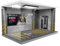 Parcheggio Modellino Auto Scena del Modello del Garage del parcheggio 1:18 1 Posto Auto con Luce e Acrilico Modello di Auto in Lega di stoccaggio Acrilico Ornamenti Antipolvere per armadietto(Gray)
