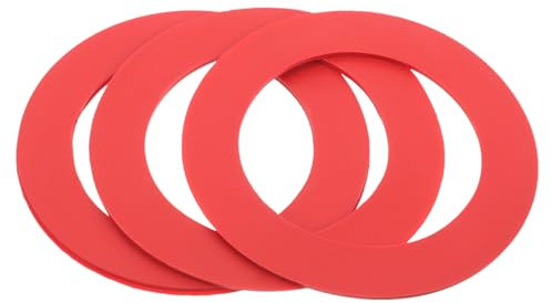 HOMSFOU 3St Gummidichtung Toilettenspültaste Sitz Bad dichtung für spülkasten toilettenspülung ersatzteile Dichtungen für Toilettenwassertanks Waschanlagen für Toilettenwassertanks rot