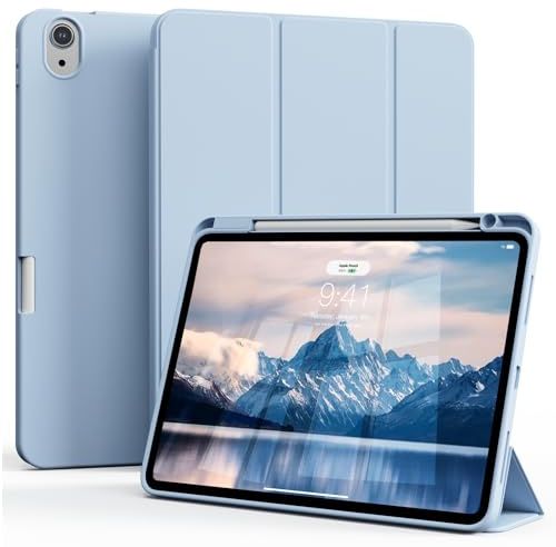 ZOPSGYU Case for iPad Air 11 Inch,Air 5th/4th Gen, Soft Silicone, Blue