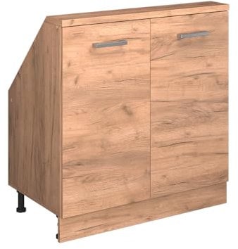 Vicco Dachschrägenschrank Rion, Goldkraft Eiche, mit 2 Türen
