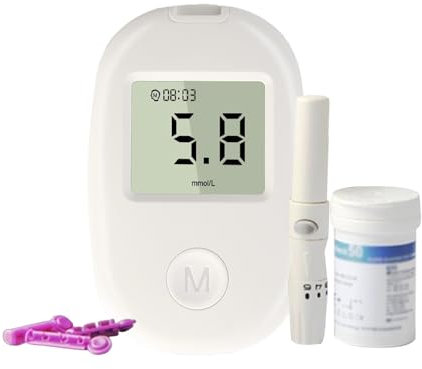 Appareil GlycéMie, Oxymètre de Doigt, Glucomètre Minimalement Invasif Portable, Lecteur de Glycémie Indolore avec Affichage LED, Mesure Rapide De 5-8 Secondes, Pour Un Usage Domestique Et ExtéRieur