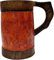 NAVIROCK Chope de bière vintage sculptée à la main avec roue d'ancrage en bois et cuir