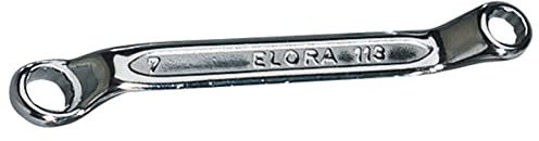 Draper 2604 Elora Midget Deep Crank Metric Ring Spanner, 6mm x 7mm