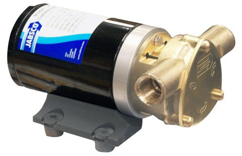 Jabsco 18670-0943 Marine Water Puppy Bilge/Sump Flexible Impeller Commercial Duty Pump 470 GPH, 24 Volt, 15-Amp Non-CE, 1/2 NPT Ports