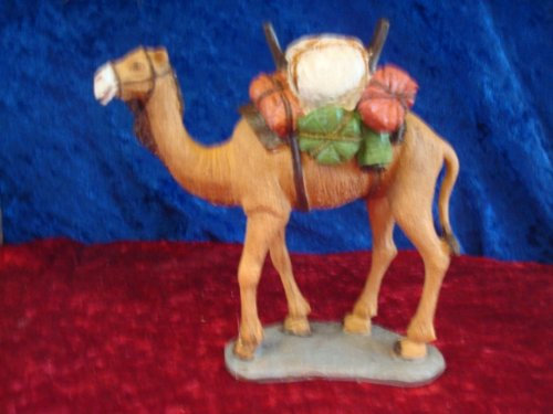 Krippenfiguren Oliver, Kamel mit Gepäck für 12 cm Figuren
