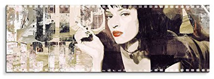 Paul Sinus Art PULP FICTION Collage Hochwertiger Kunstdruck als Wandbild. (40x120cm)