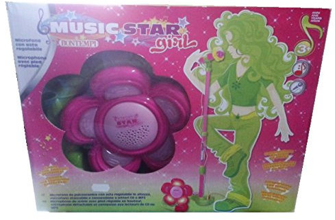 giocheria rdf00702 girl music star asta con microfono e amplificatore
