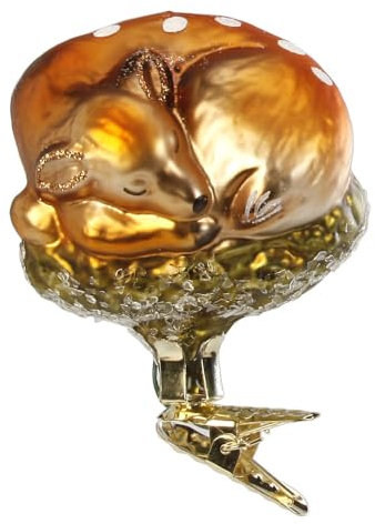 Inge-glas Christbaumschmuck schlafendes Rehkitz