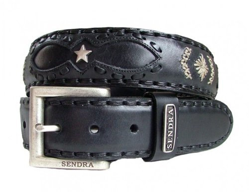 Sendra Boots Herren Gürtel Schwarz 115 cm