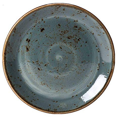 Steelite Craft Coupe Plate Blue 8 / 20.25cm - Set of 6 - Vitrified Crockery, Plates, Tableware