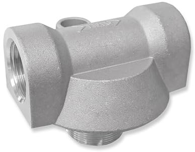 TESTATA CARTUCCIA FILTRO CARBURANTE PER POMPA GASOLIO ALLOGGIAMENTO FILTRO DIESEL PER POMPA TRAVASO (Alloggiamento senza elemento filtrante)