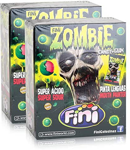 Tri Fini Zombie Candy & Gum Kaugummis 200 Stück in der Box (2er Pack)