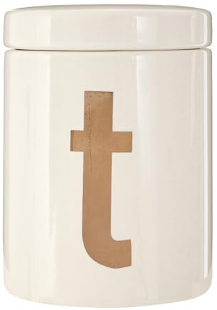 Premier Housewares Heartlines Sugar Canister Clean White Finish Interlinked Hearts Design Airtight Lid Canisters Sets For The Kitchen Everyday Use 12 x 17 x 12 cm